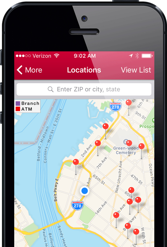 Mobile Banking locations