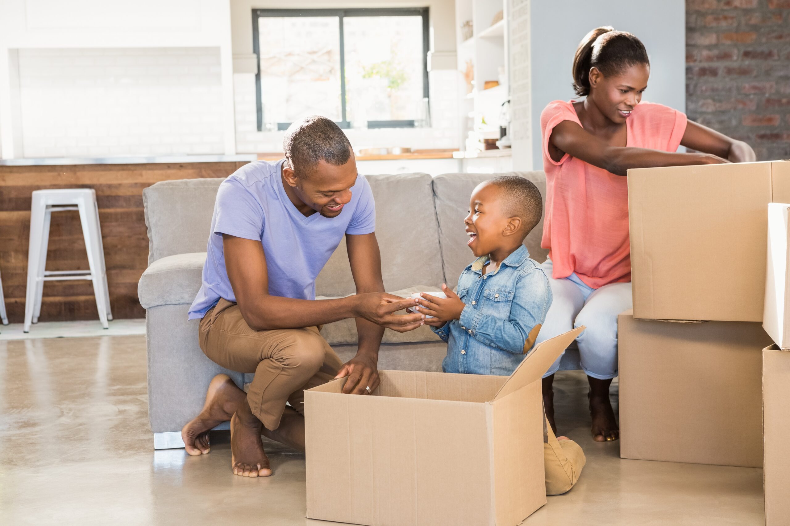 Family packing boxes