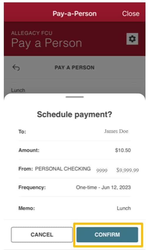 pay-a-person instructions