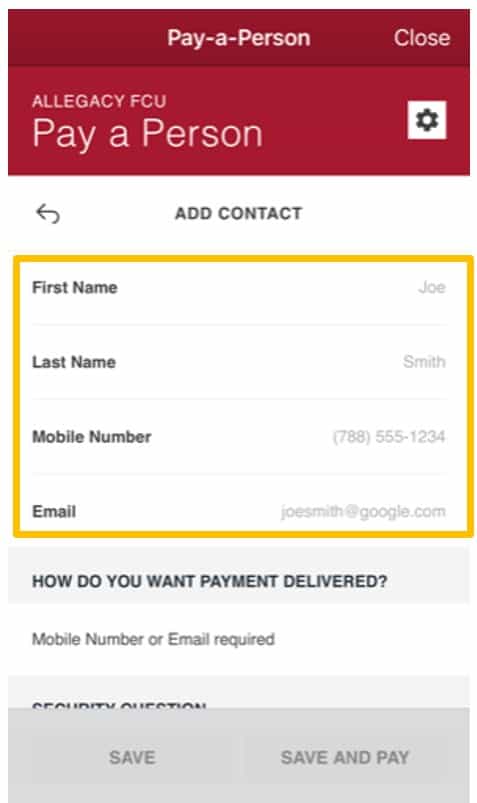 pay-a-person instructions