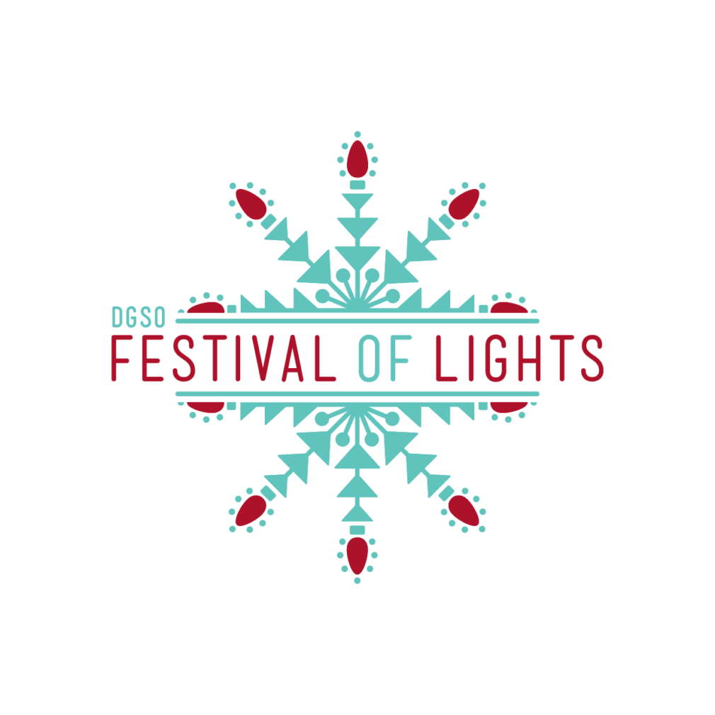 Downtown in December Festival of Lights Allegacy Federal Credit Union