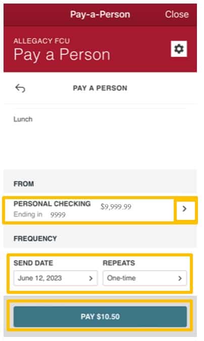 pay-a-person instructions