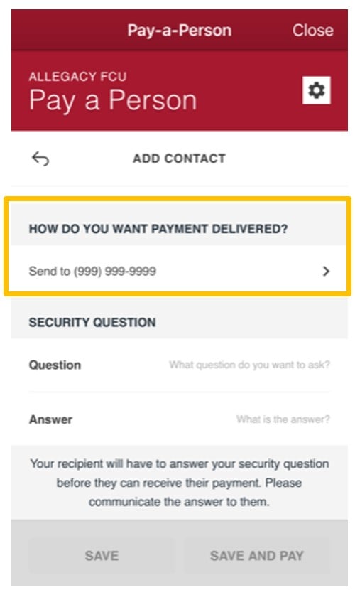 pay-a-person instructions
