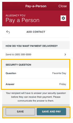 pay-a-person instructions