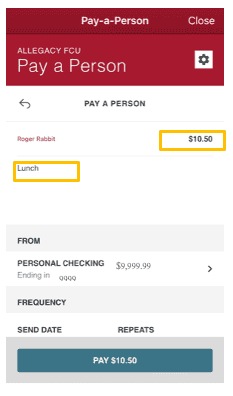 pay-a-person instructions