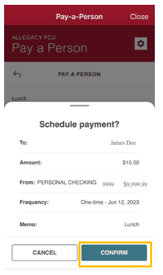 pay-a-person instructions