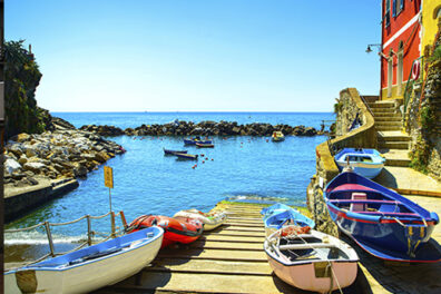 canoe on dock