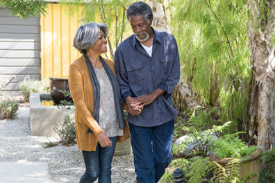 couple in garden