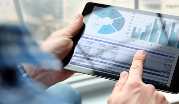 graphs on tablet