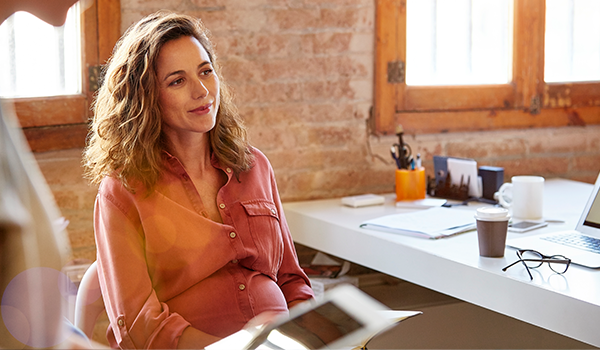 woman at desk