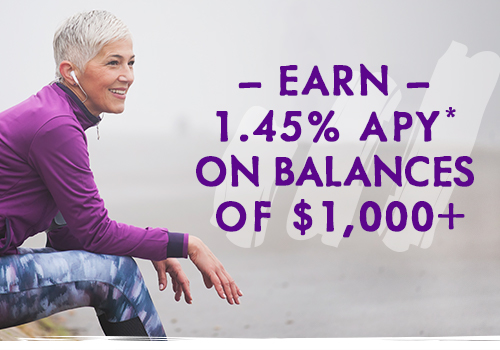earn 1.45% APY on balances of $1,000+