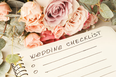 flowers and a wedding checklist