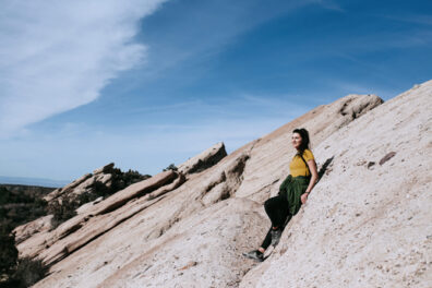 woman hiking