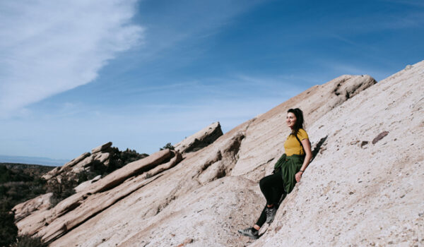 woman hiking