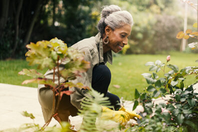 lady gardening