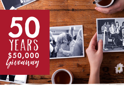 50 Years | $50,000 Giveaway